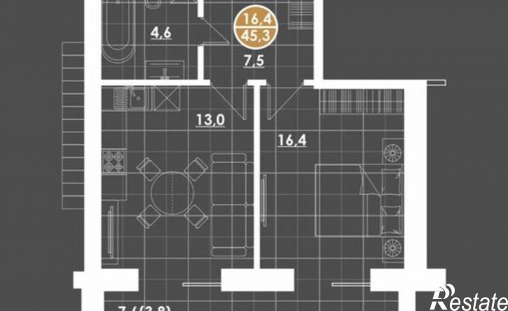 1-комн квартира улица Тимирязева, 9,  д. 9