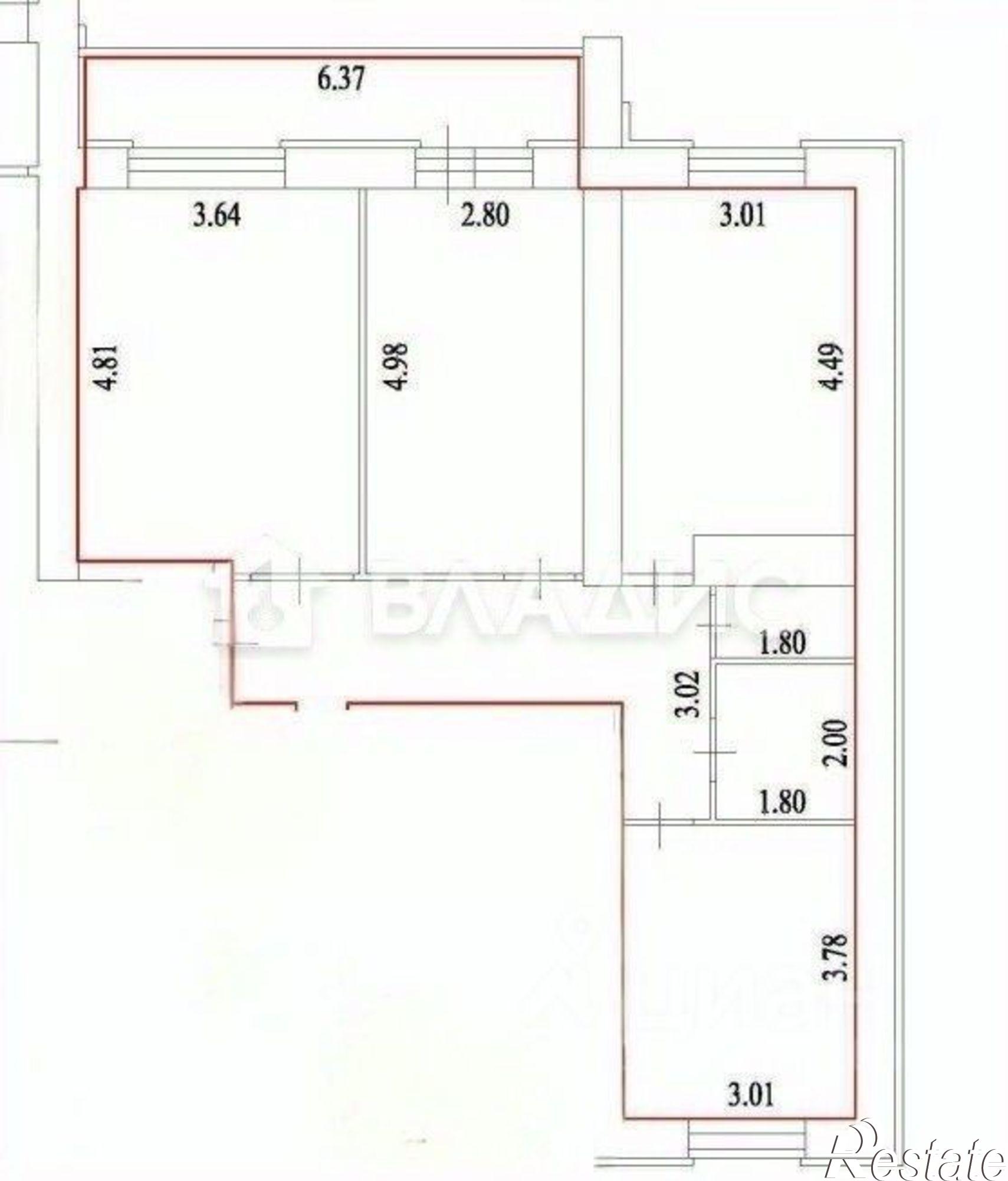Купить квартиру за 8 890 000 рублей на Ново-Казанская улица, 6Г