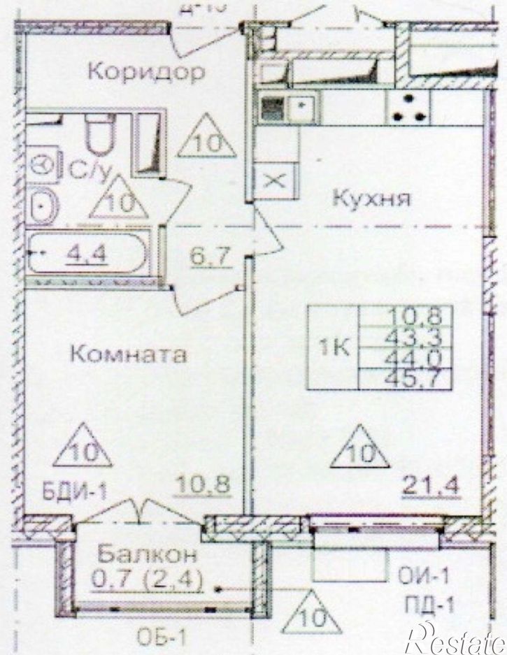 1-комн квартира ул Стасова, 2А 1,  д. 2А 1,  к. 1