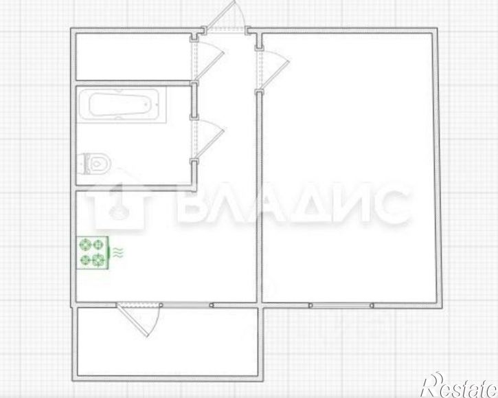 1-комн квартира проспект Строителей, 148,  д. 148