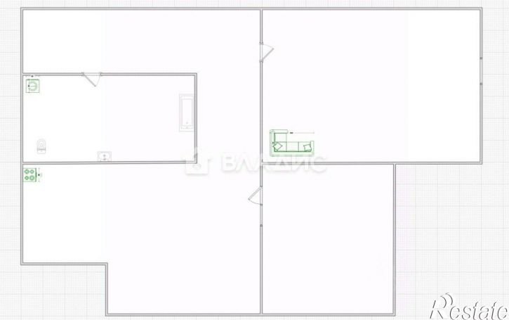 1-комн квартира улица Пушкина, 43,  д. 43