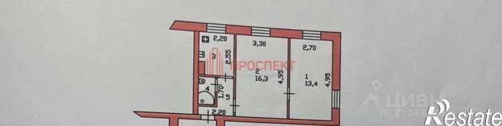 2-комн квартира Пенза г., Железнодорожный