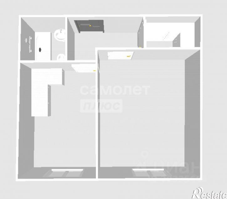 1-комн квартира улица Долгорукова, 94,  д. 94