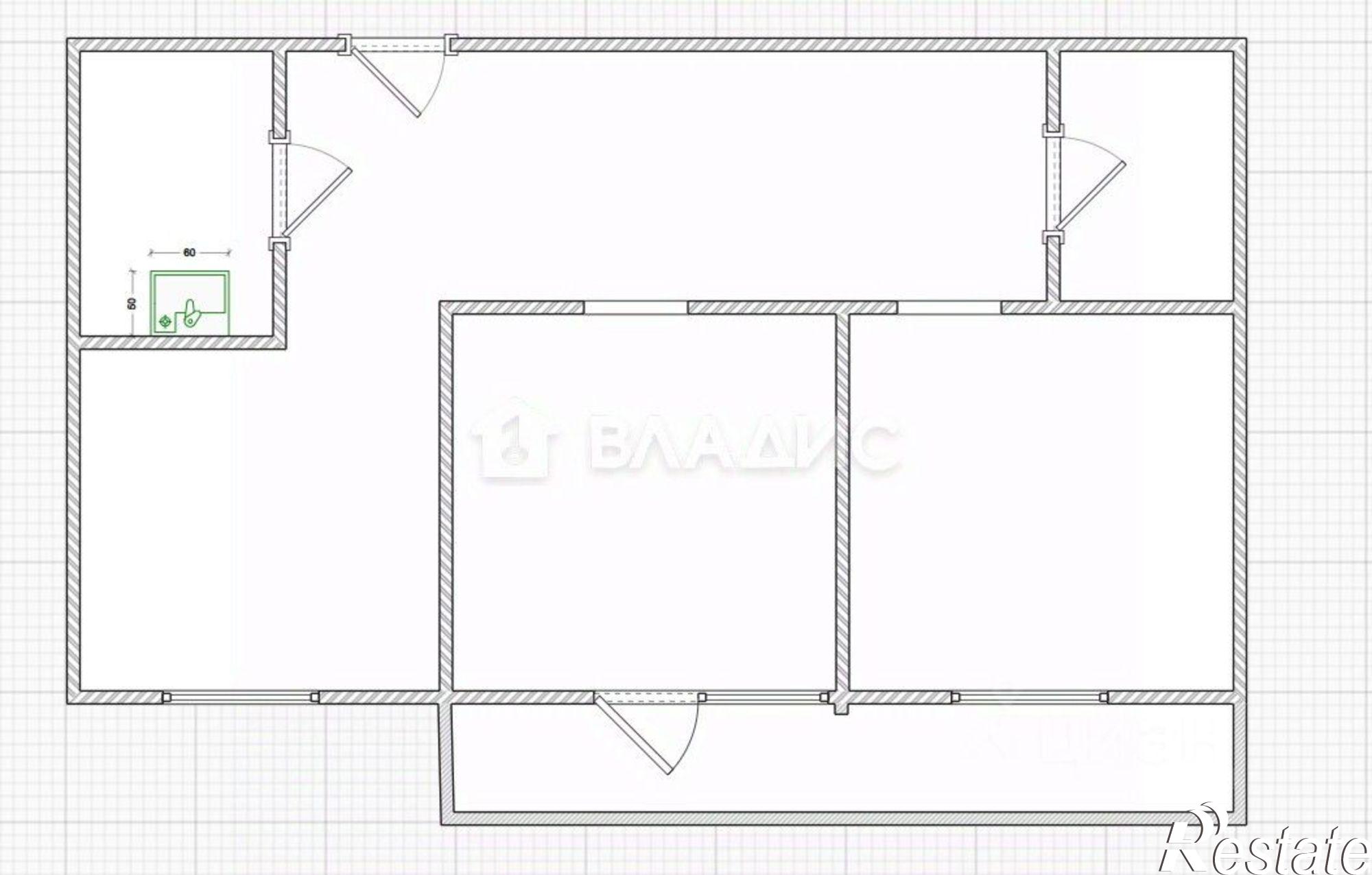 Купить квартиру за 5 900 000 рублей на ул Измайлова, 66