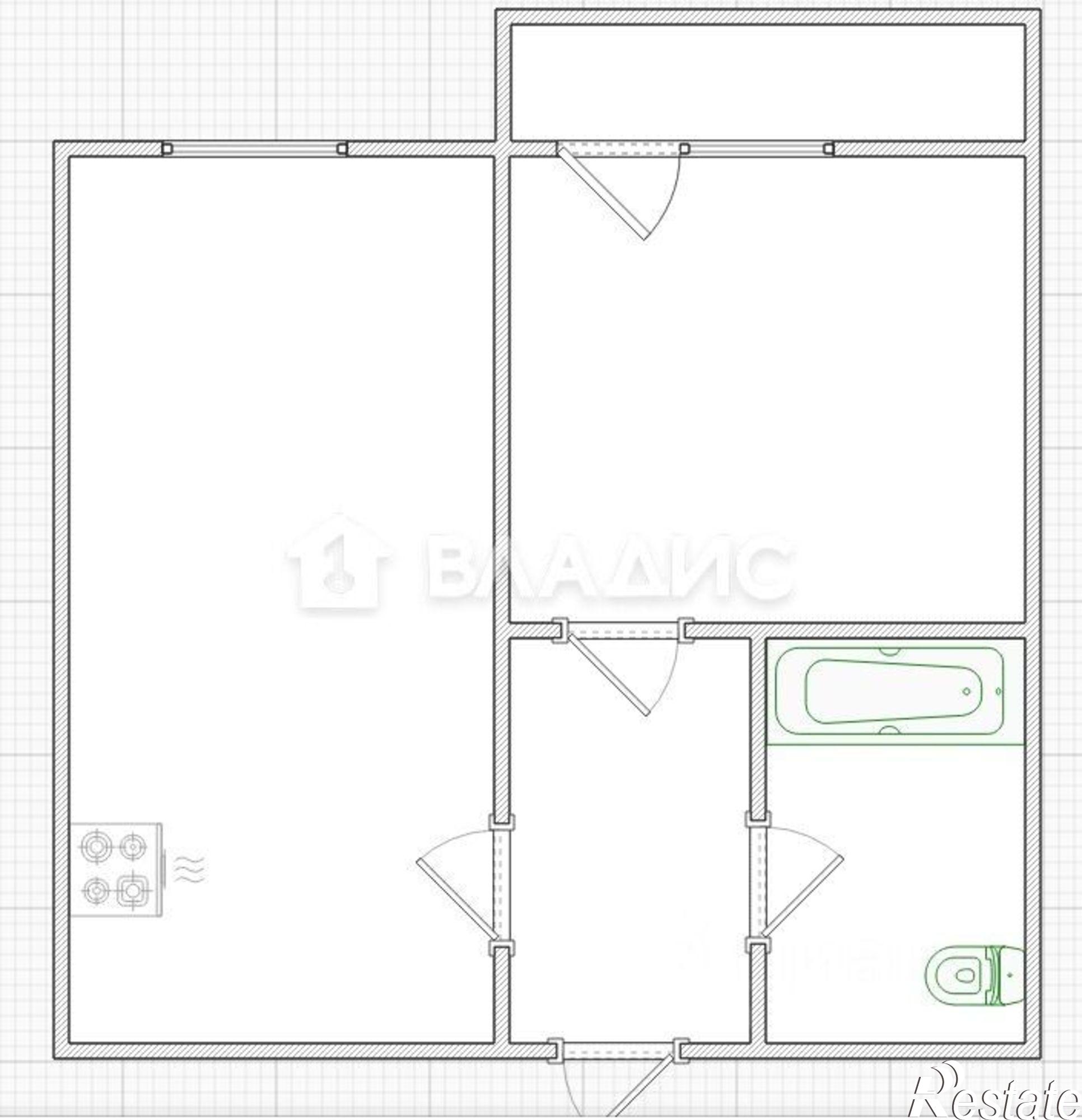 Купить квартиру за 4 290 000 рублей на ул Баталина, 29А 1