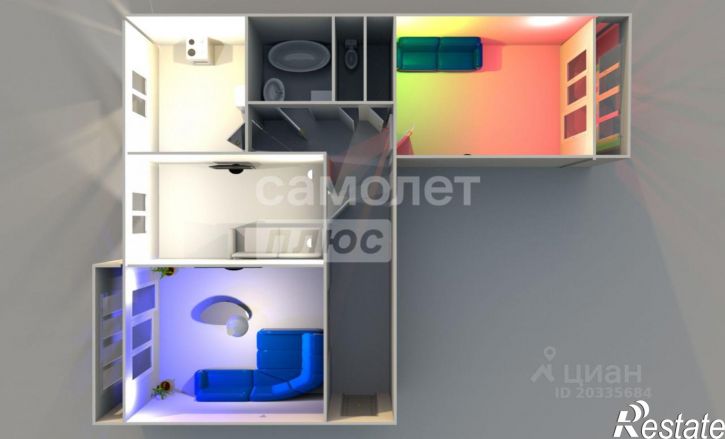 3-комн квартира ул Кижеватова, 6,  д. 6