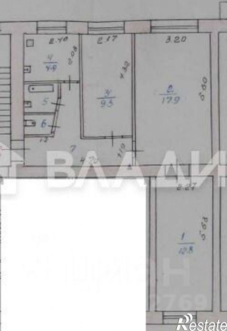 3-комн квартира ул Терешковой, 32,  д. 32