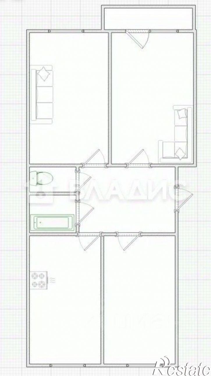 3-комн квартира ул Аустрина, 180,  д. 180