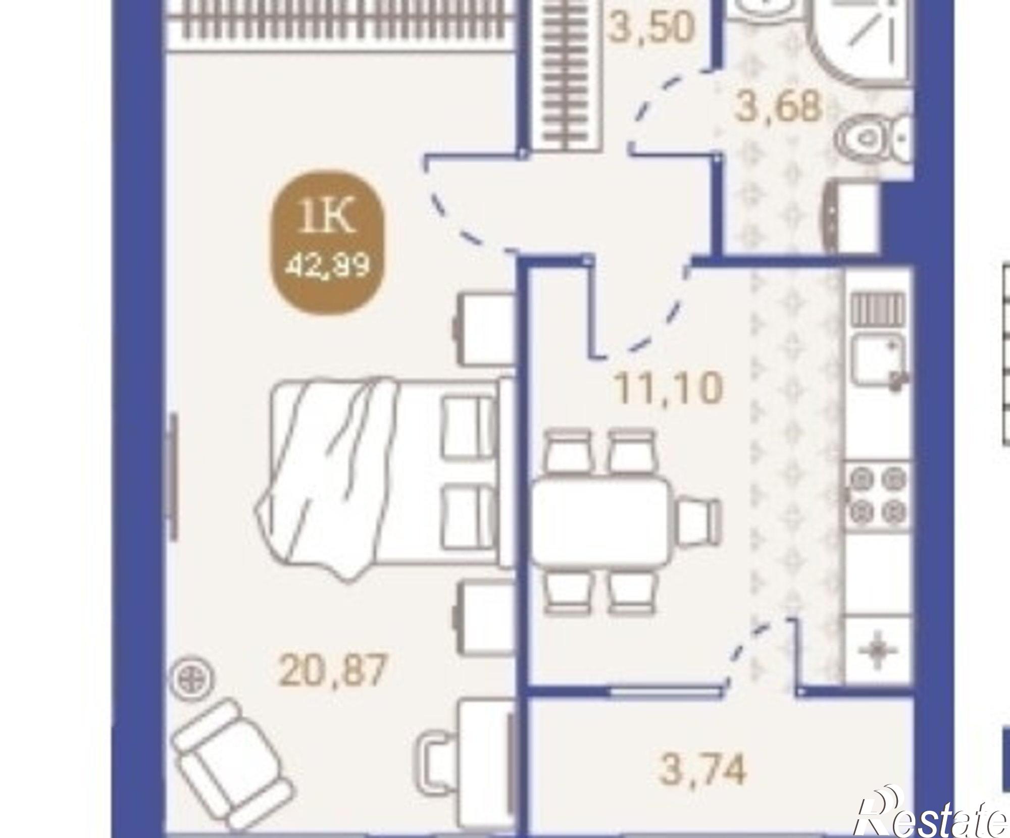 Купить квартиру за 3 640 000 рублей на улица Новосёлов, 45