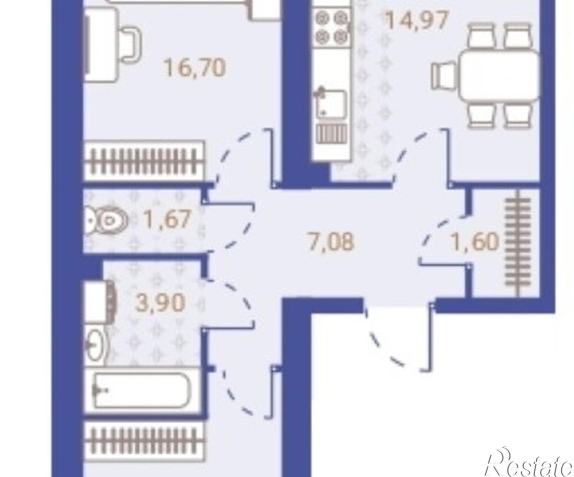 Купить квартиру за 5 080 000 рублей на улица Новосёлов, 45