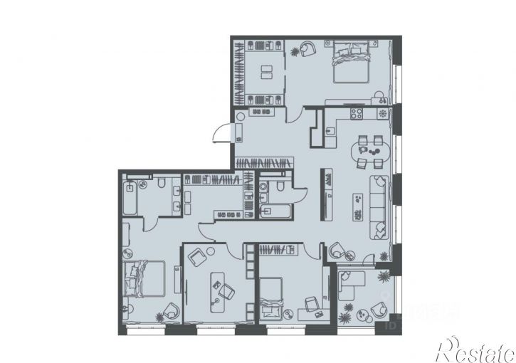 4-комн квартира в новом доме ул Богданова, 33В,  д. 33В