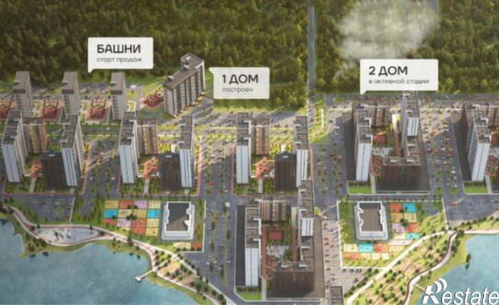 2-комн квартира в новом доме Железнодорожный район, микрорайон Пенза-2