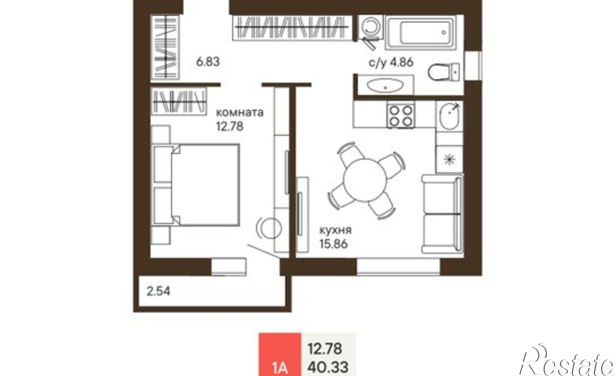 Купить квартиру за 4 700 000 рублей на ул Тимирязева, 1