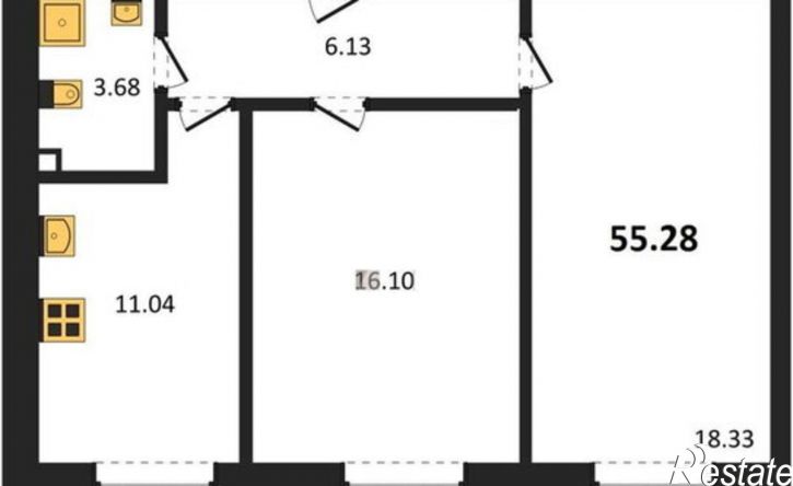 2-комн квартира в новом доме улица Новосёлов, 475А,  д. 475А