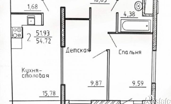 2-комн квартира проспект Победы, 97,  д. 97