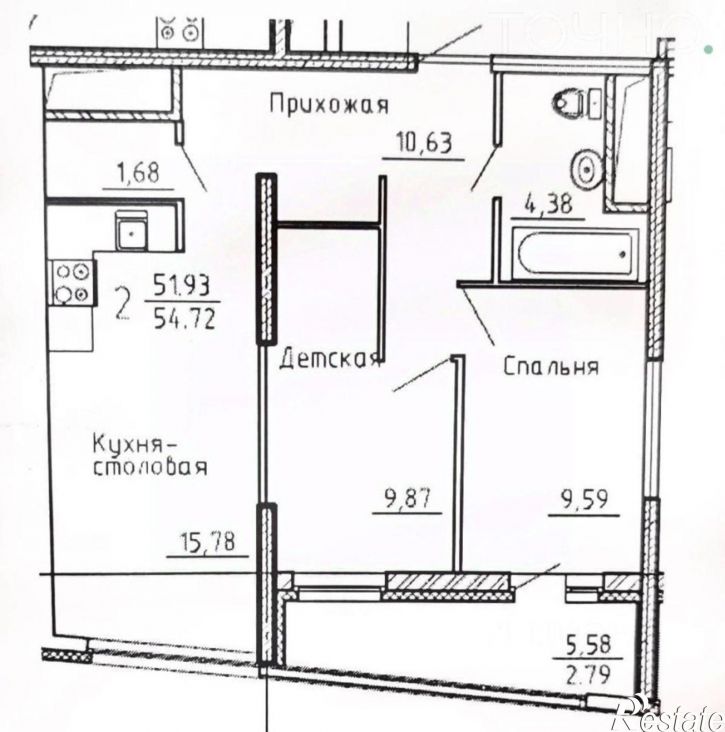 2-комн квартира пр-кт Победы, 97,  д. 97