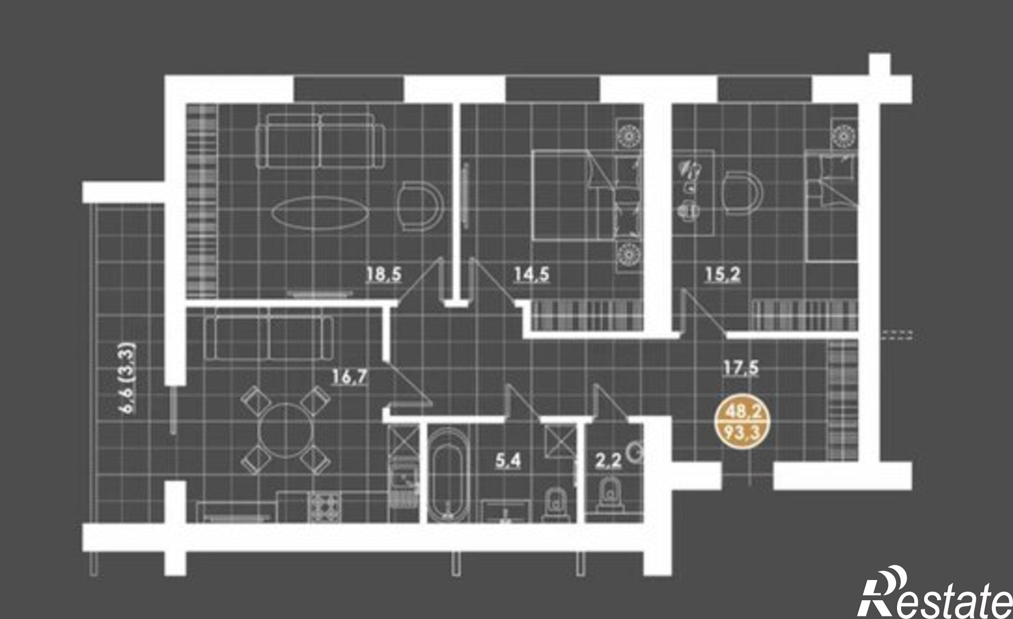 Купить квартиру за 9 600 000 рублей на ул Тимирязева, 9