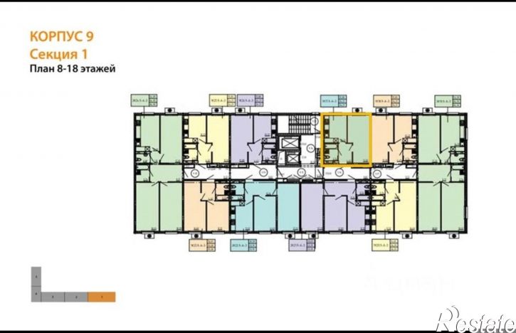 1-комн квартира улица Яшиной, 16