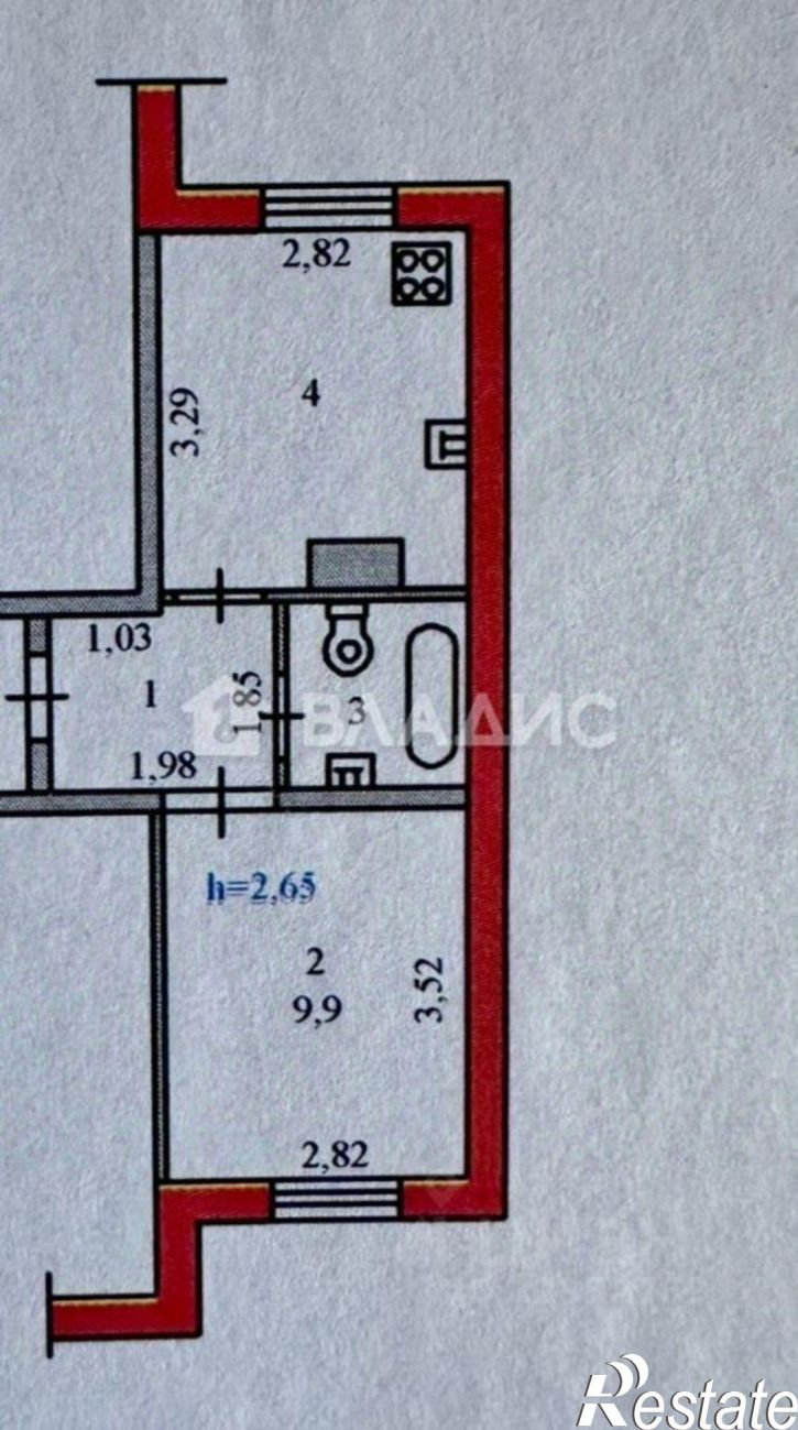 1-комн квартира ул Долгорукова, 80,  д. 80