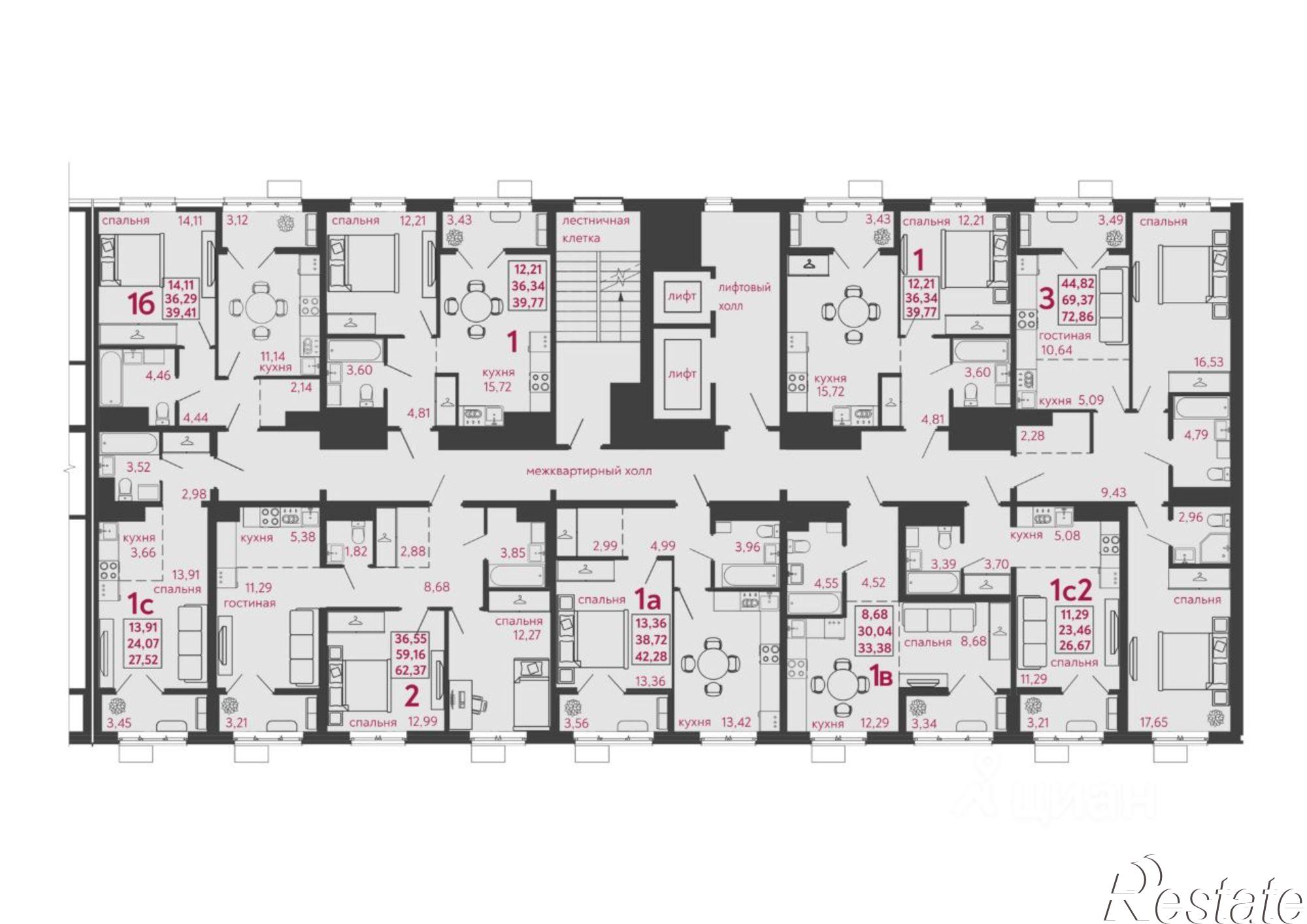 Купить квартиру за 4 188 380 рублей на улица Баталина