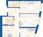 3-комн, 71 кв м, этаж 4/16 улица 65-летия Победы