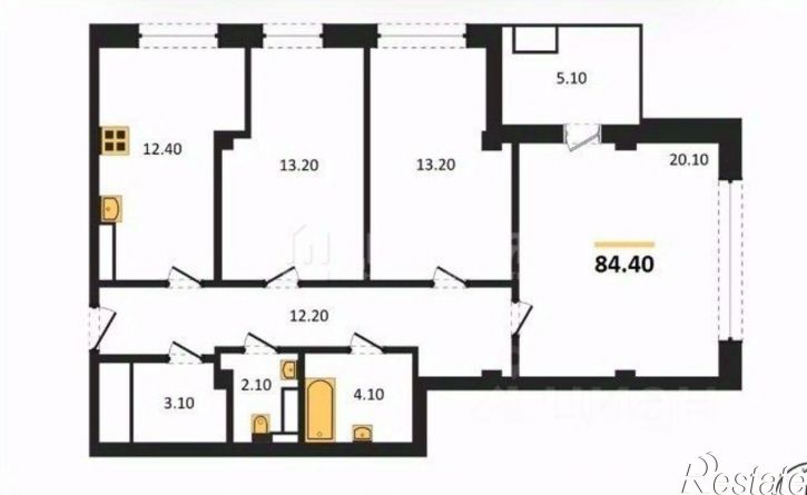 3-комн квартира улица Урицкого, 48,  д. 48