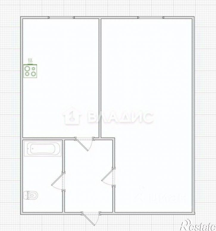 1-комн квартира улица Яшиной, 20