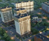 2-комн, 44 кв м, этаж 6/17 ул Ново-Казанская, 16