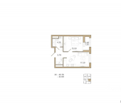 1-комн, 42 кв м, этаж 13/18 проезд Свердлова 2-й, 20