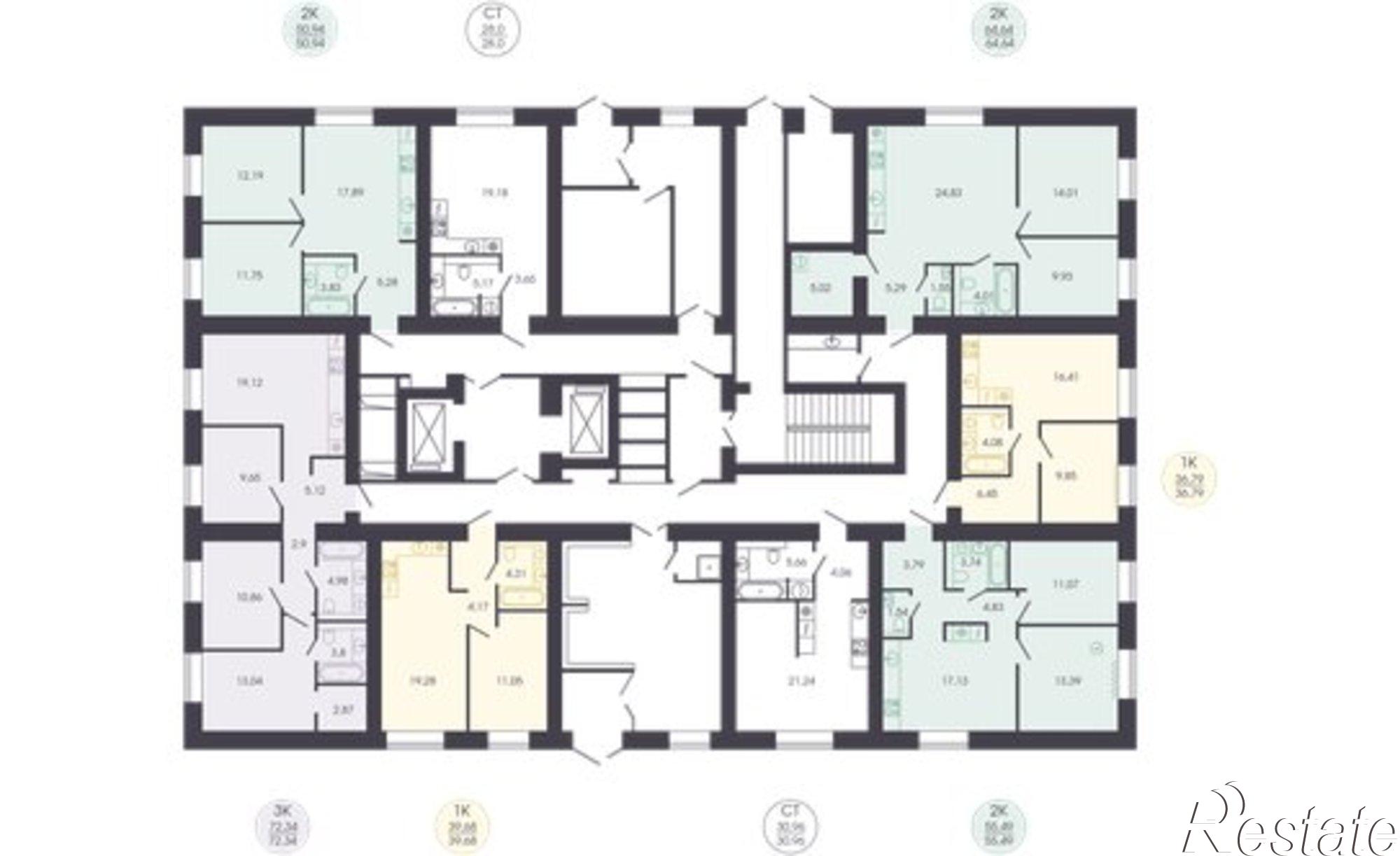 Купить квартиру за 3 868 000 рублей на ул Колышлейская, 7