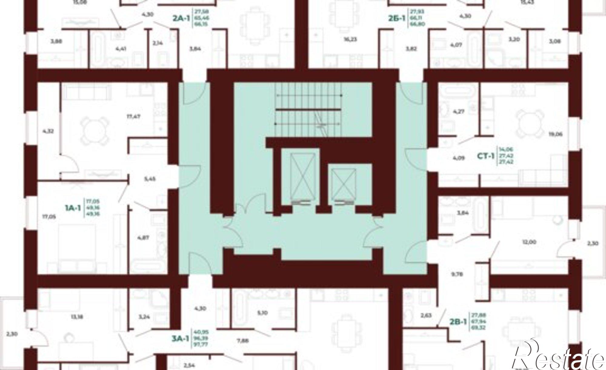 Купить квартиру за 6 368 730 рублей на пр-кт Строителей, 21А 1