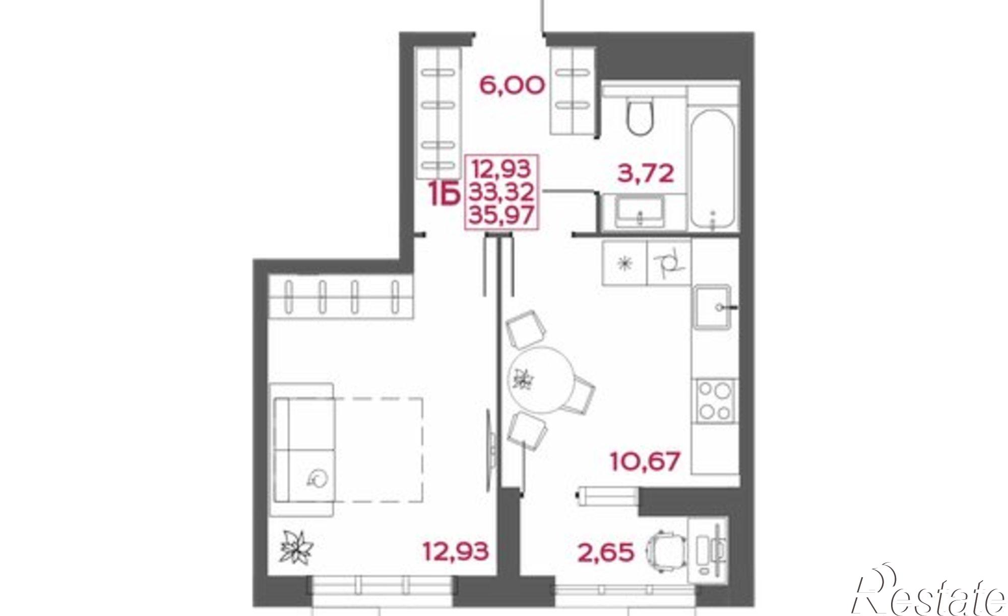 Купить квартиру за 4 316 400 рублей на улица Пожарского, 6