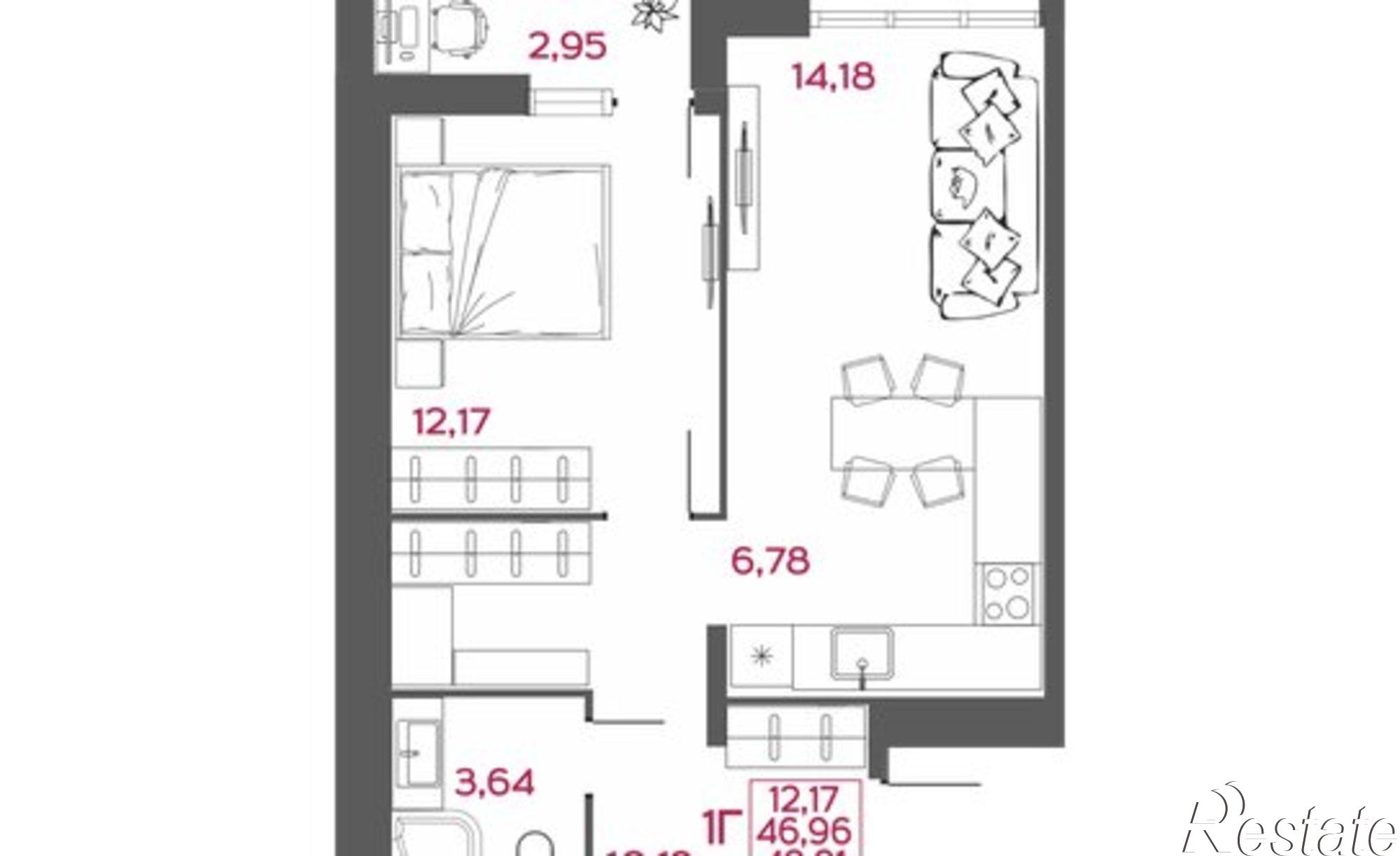 Купить квартиру за 5 490 100 рублей на улица Пожарского, 6
