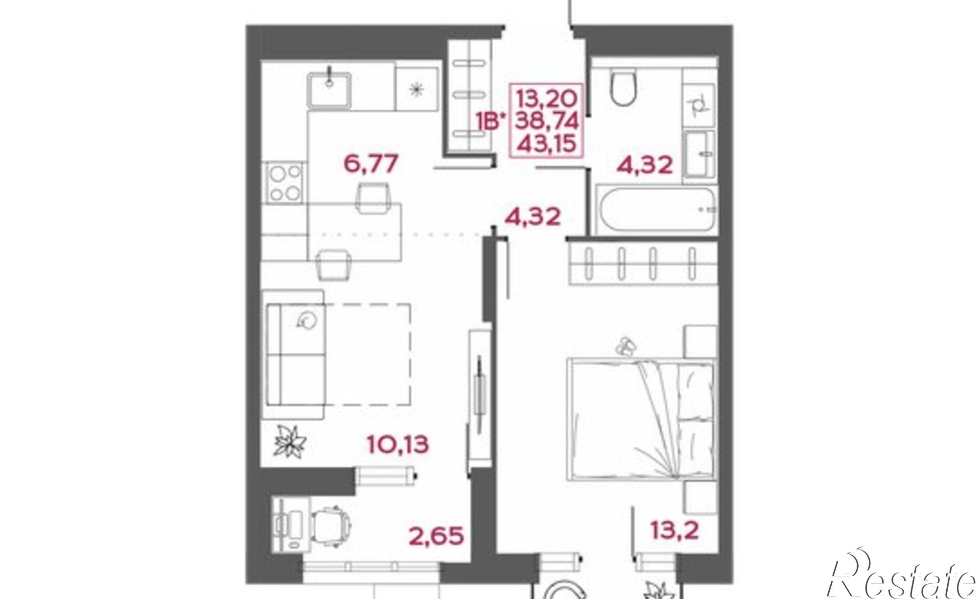 Купить квартиру за 5 393 750 рублей на ул Пожарского, 10