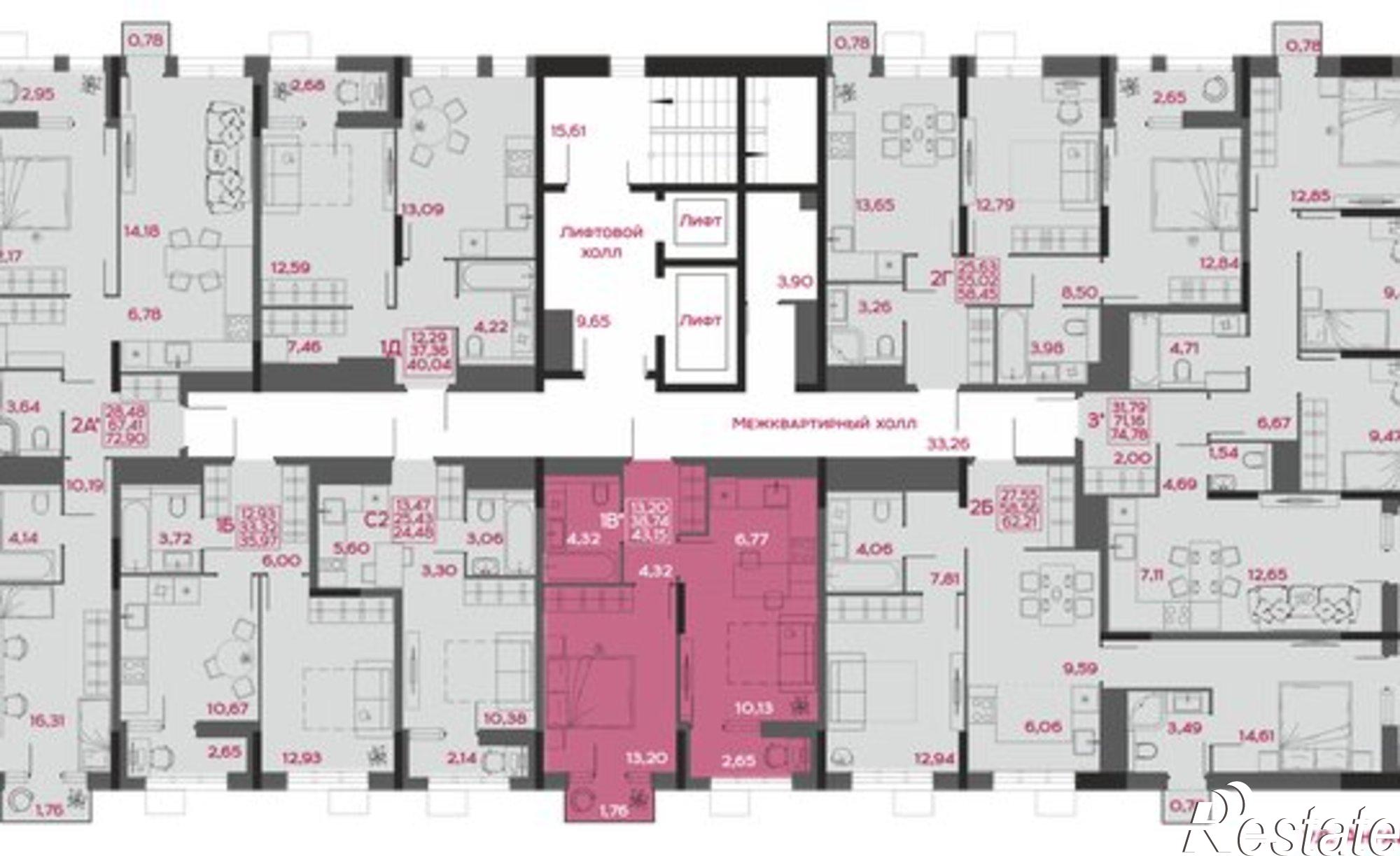 Купить квартиру за 4 703 350 рублей на ул Пожарского, 10