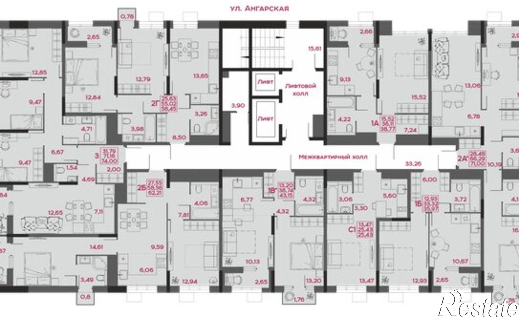 Купить квартиру за 4 703 350 рублей на ул Пожарского, 10
