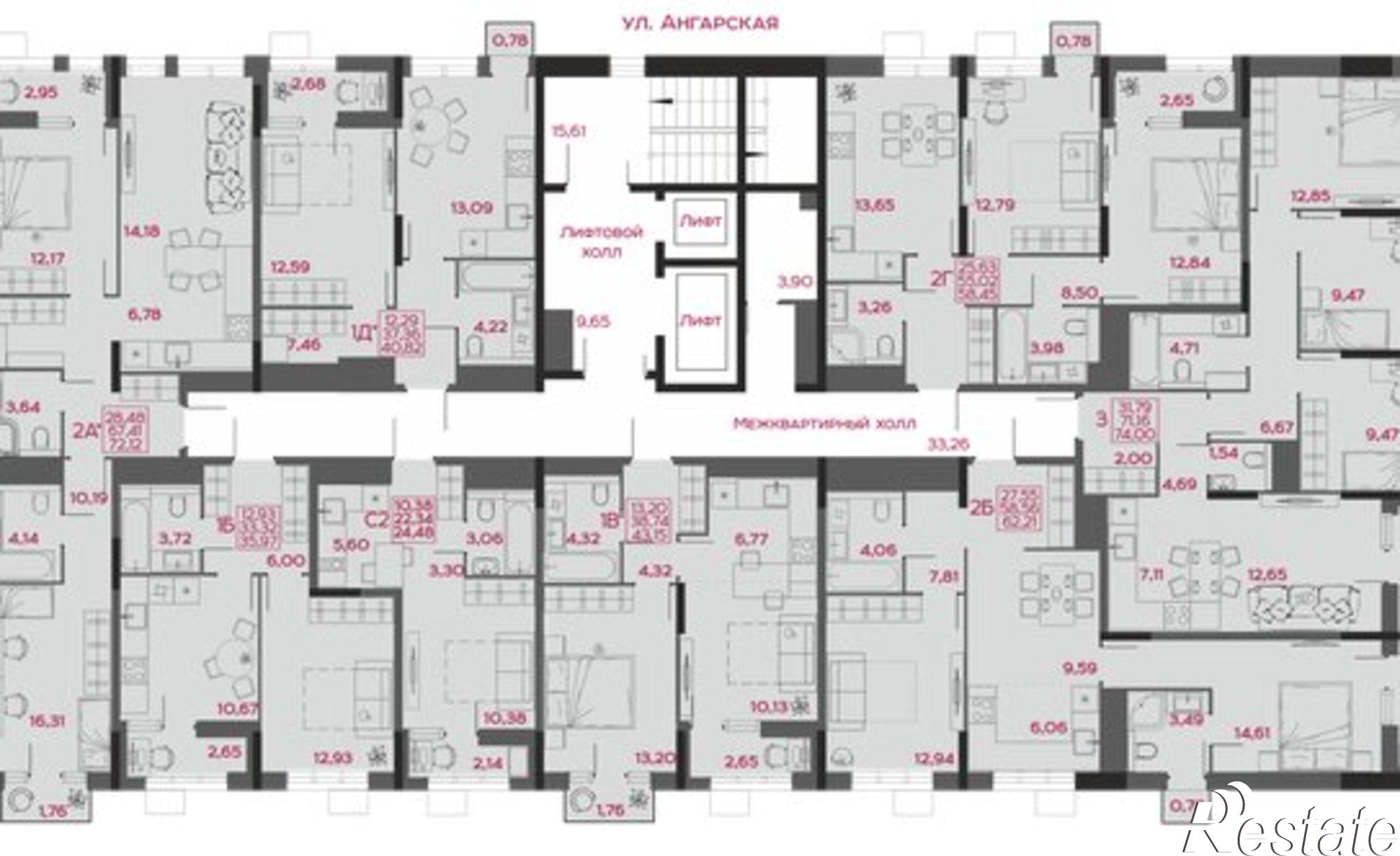 Купить квартиру за 5 178 000 рублей на ул Пожарского, 10