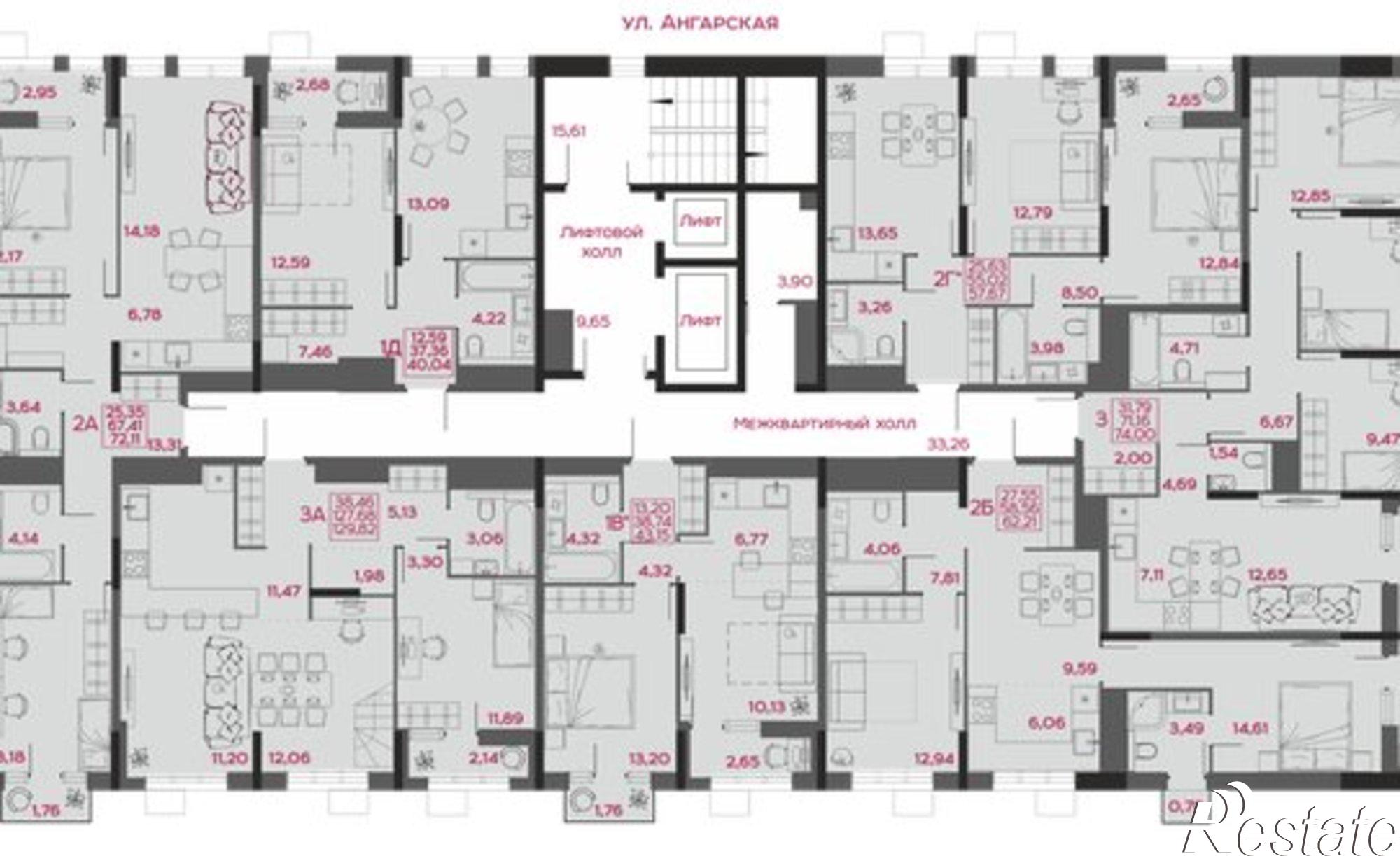 Купить квартиру за 15 578 400 рублей на ул Пожарского, 10
