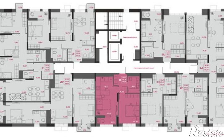 1-комн квартира в новом доме улица Пожарского, 6,  д. 6