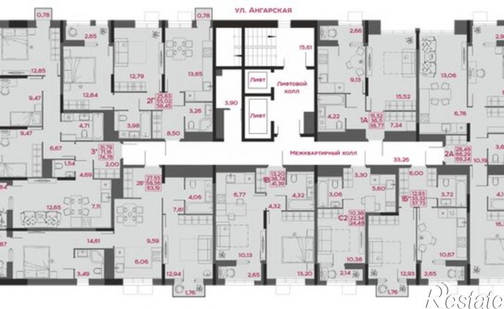 1-комн квартира в новом доме улица Пожарского, 6,  д. 6