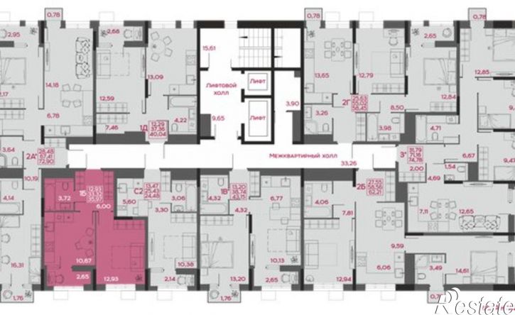 1-комн квартира в новом доме улица Пожарского, 6,  д. 6