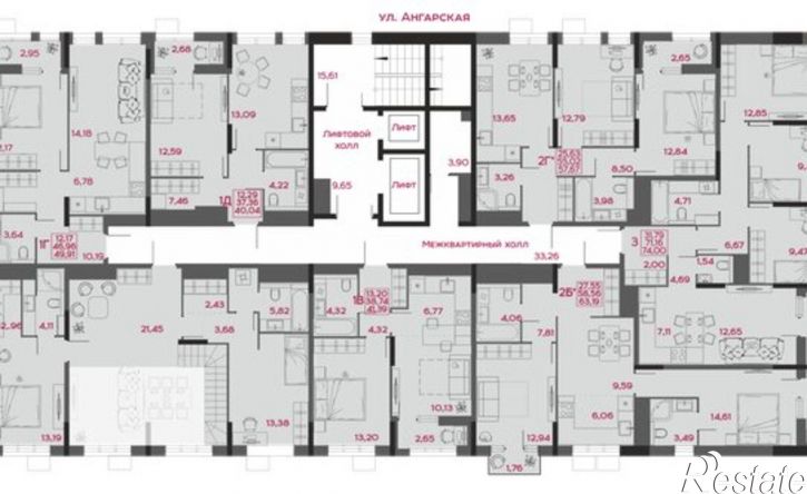 1-комн квартира в новом доме улица Пожарского, 6,  д. 6