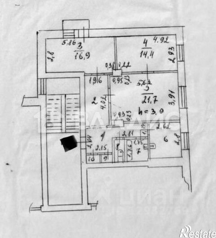 3-комн квартира ул Славы, 5,  д. 5
