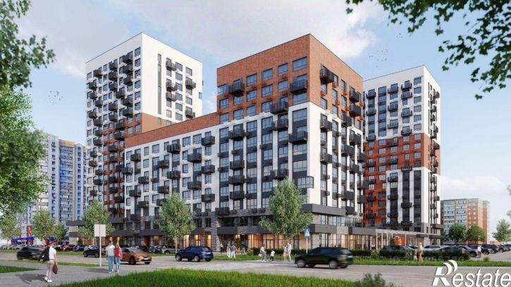 1-комн квартира в новом доме пр-кт Строителей, 21А,  д. 21А