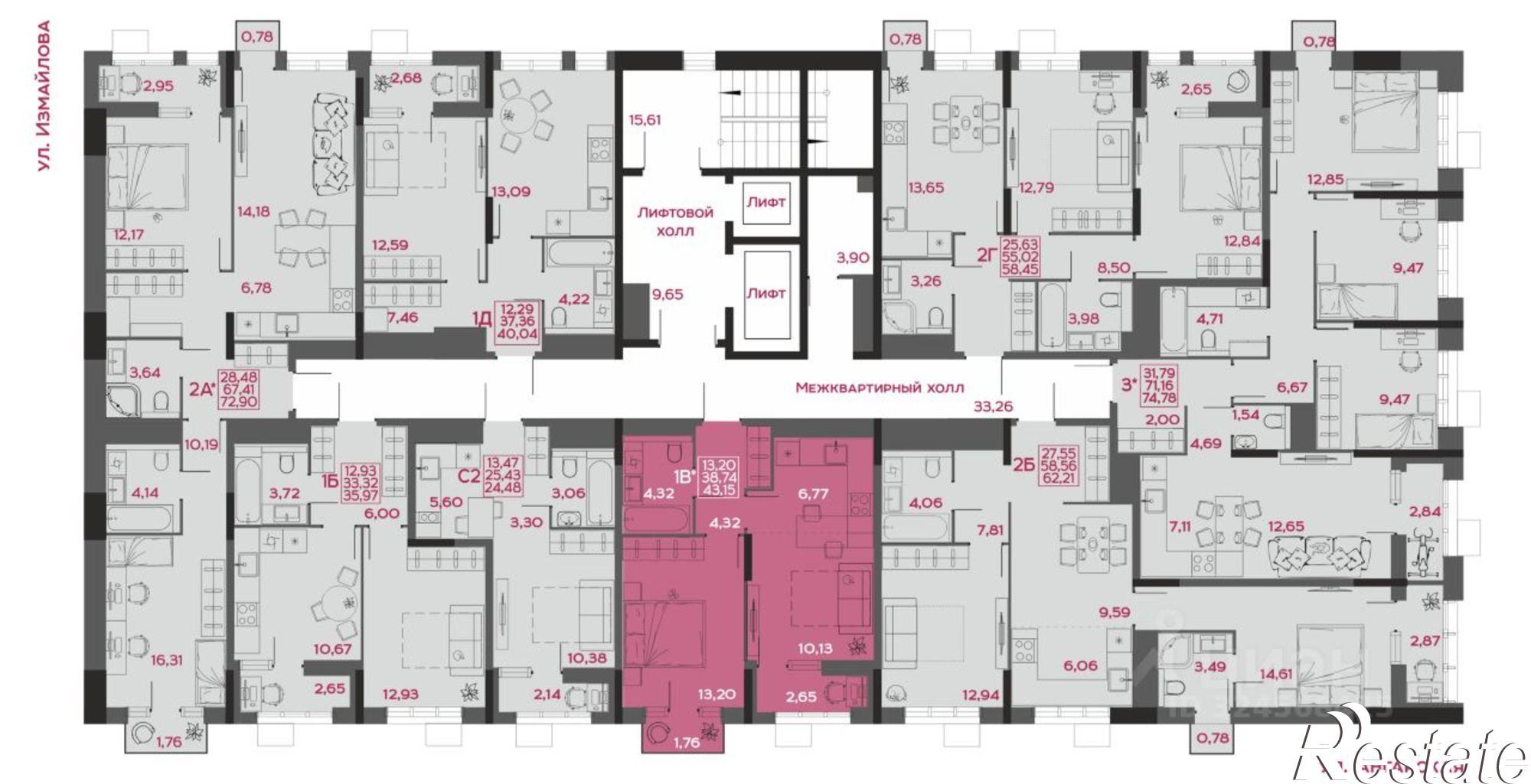Купить квартиру за 5 178 000 рублей на улица Пожарского, 8