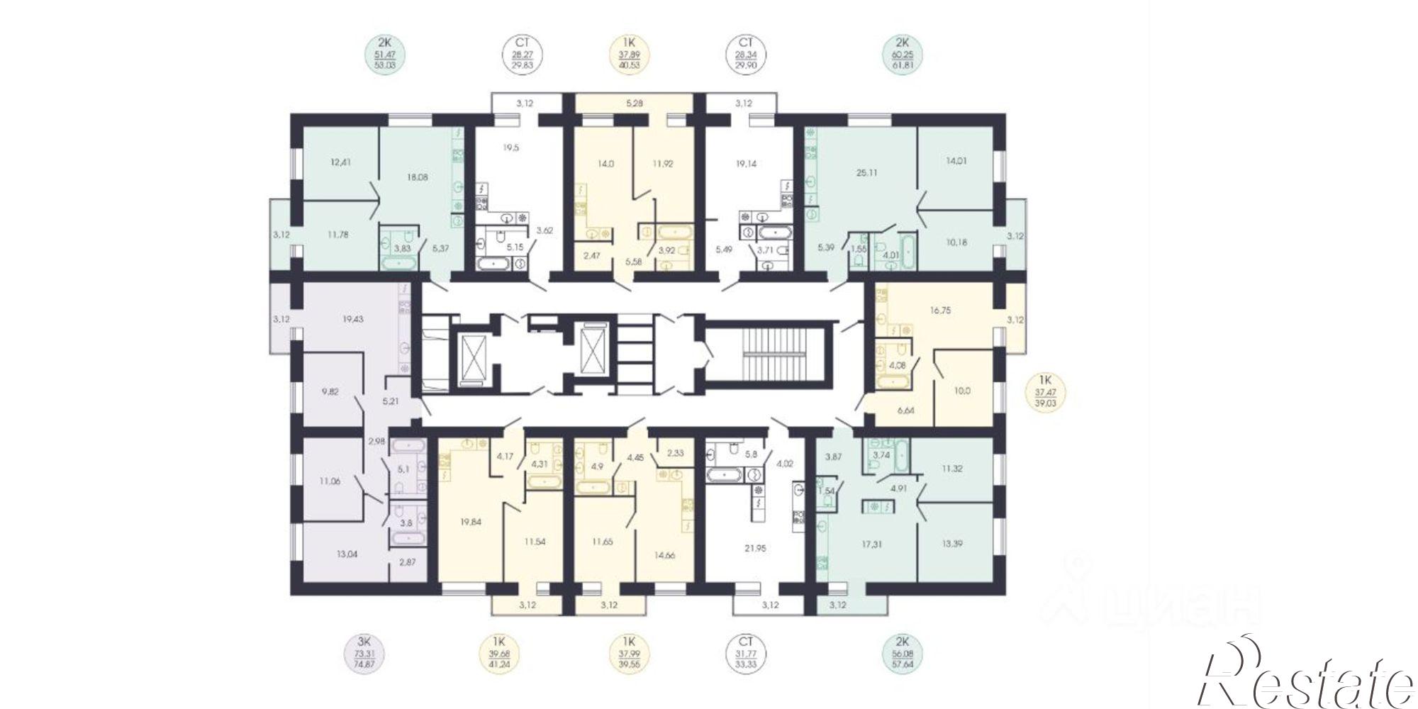 Купить квартиру за 5 727 240 рублей на ул Колышлейская, 7