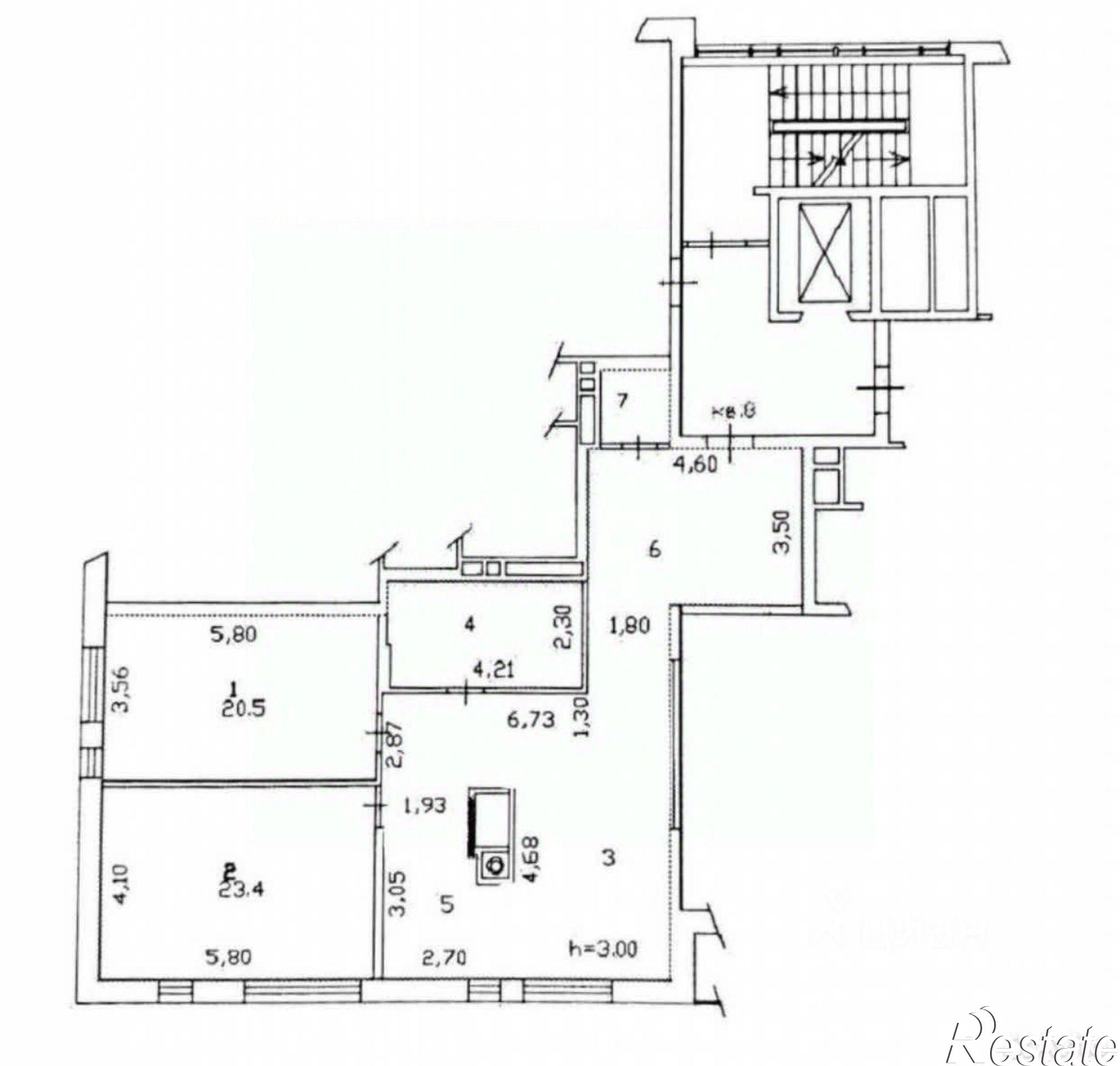 Купить квартиру за 10 777 000 рублей на Московская улица, 34Б