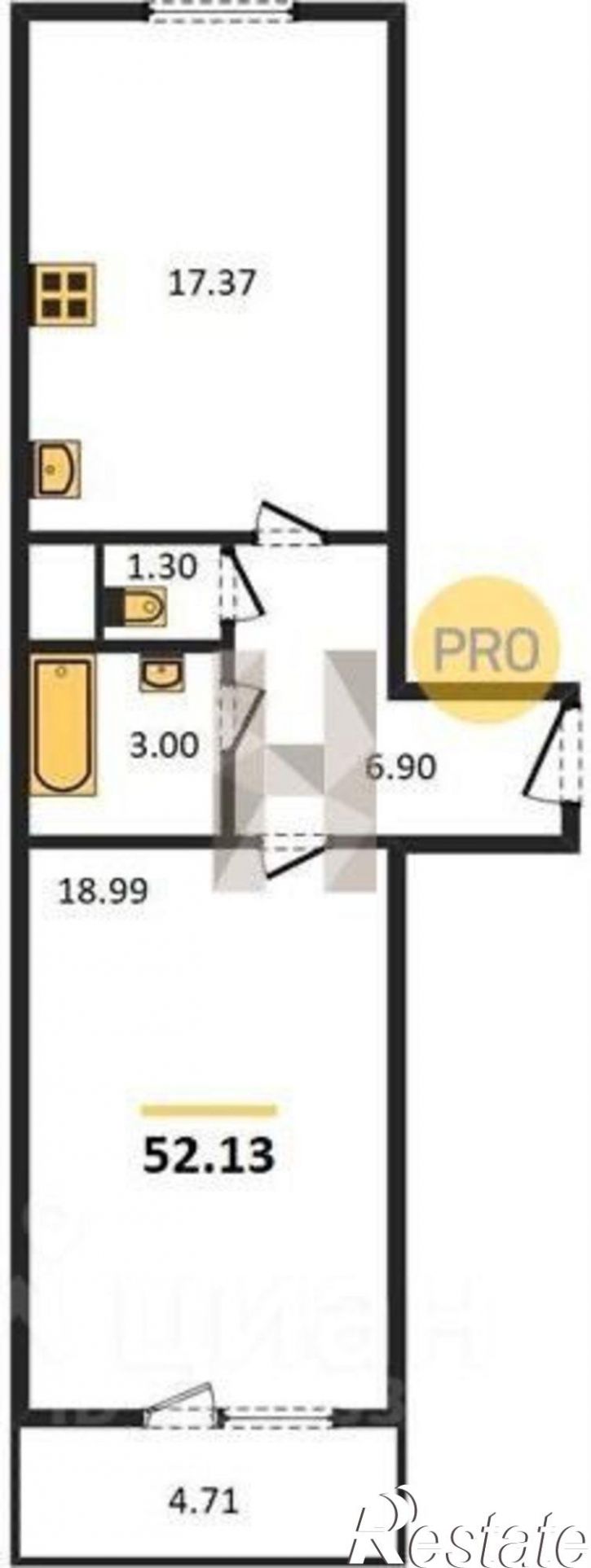 1-комн квартира ул Можайского, 22,  д. 22