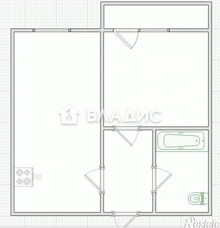 1-комн квартира ул Баталина, 29А 1,  д. 29А 1,  к. 1