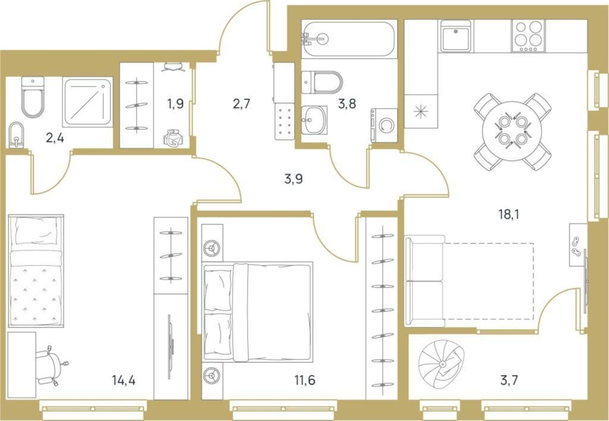 Купить квартиру за 6 600 000 рублей на 65-летия Победы ул, 26
